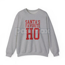 Load image into Gallery viewer, Santa’s Favorite Ho Cozy Christmas Crewneck | Funny Viral Holiday Sweatshirt for Women | Adult Humor Xmas Jumper