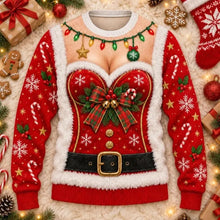 Load image into Gallery viewer, Funny Ugly Christmas Knitted Sweater β Hilarious Holiday Party Jumper, Festive Crewneck Pullover for Men & Women