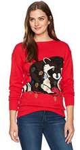Load image into Gallery viewer, Isabellas Closet Womens Racoon Ugly Christmas Sweater