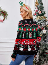 Load image into Gallery viewer, Autumn and winter new sweater jacket women's casual long sleeved Christmas sweater