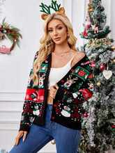 Load image into Gallery viewer, Autumn and winter new sweater jacket women's casual long sleeved Christmas sweater