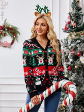 Load image into Gallery viewer, Autumn and winter new sweater jacket women's casual long sleeved Christmas sweater