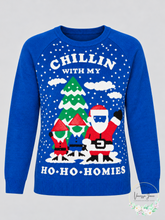 Load image into Gallery viewer, Hybrid Apparel Womens Ho Homies Selfie Holiday Sweater
