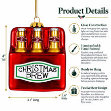 Load image into Gallery viewer, Christmas Brew Beer Ornament โ Festive Holiday Decoration