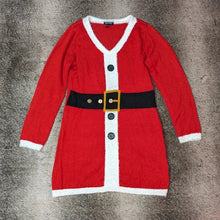 Load image into Gallery viewer, Allison Brittney Christmas Holiday Santa Long Sleeve Sweater Dress Womens Large