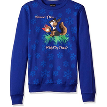 Load image into Gallery viewer, Alex Stevens Mens Play with My Nuts Ugly Christmas Sweater