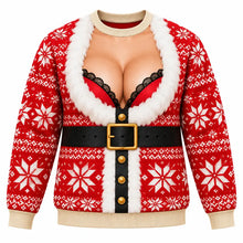 Load image into Gallery viewer, Funny Ugly Christmas Knitted Sweater – Hilarious Holiday Party Jumper, Festive Crewneck Pullover for Men &amp; Women
