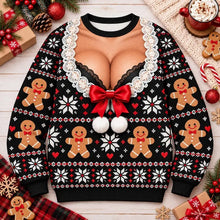 Load image into Gallery viewer, Funny Ugly Christmas Knitted Sweater – Hilarious Holiday Party Jumper, Festive Crewneck Pullover for Men &amp; Women
