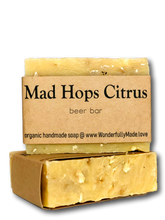 Load image into Gallery viewer, Mad Hops Citrus Soap Bar – Beer Lover's Bath Soap
