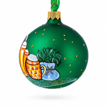 Load image into Gallery viewer, Beer Barrel Glass Ball Christmas Ornament – Beer Lover's Holiday DécorInches
