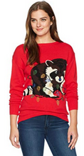 Load image into Gallery viewer, Isabellas Closet Womens Racoon Ugly Christmas Sweater
